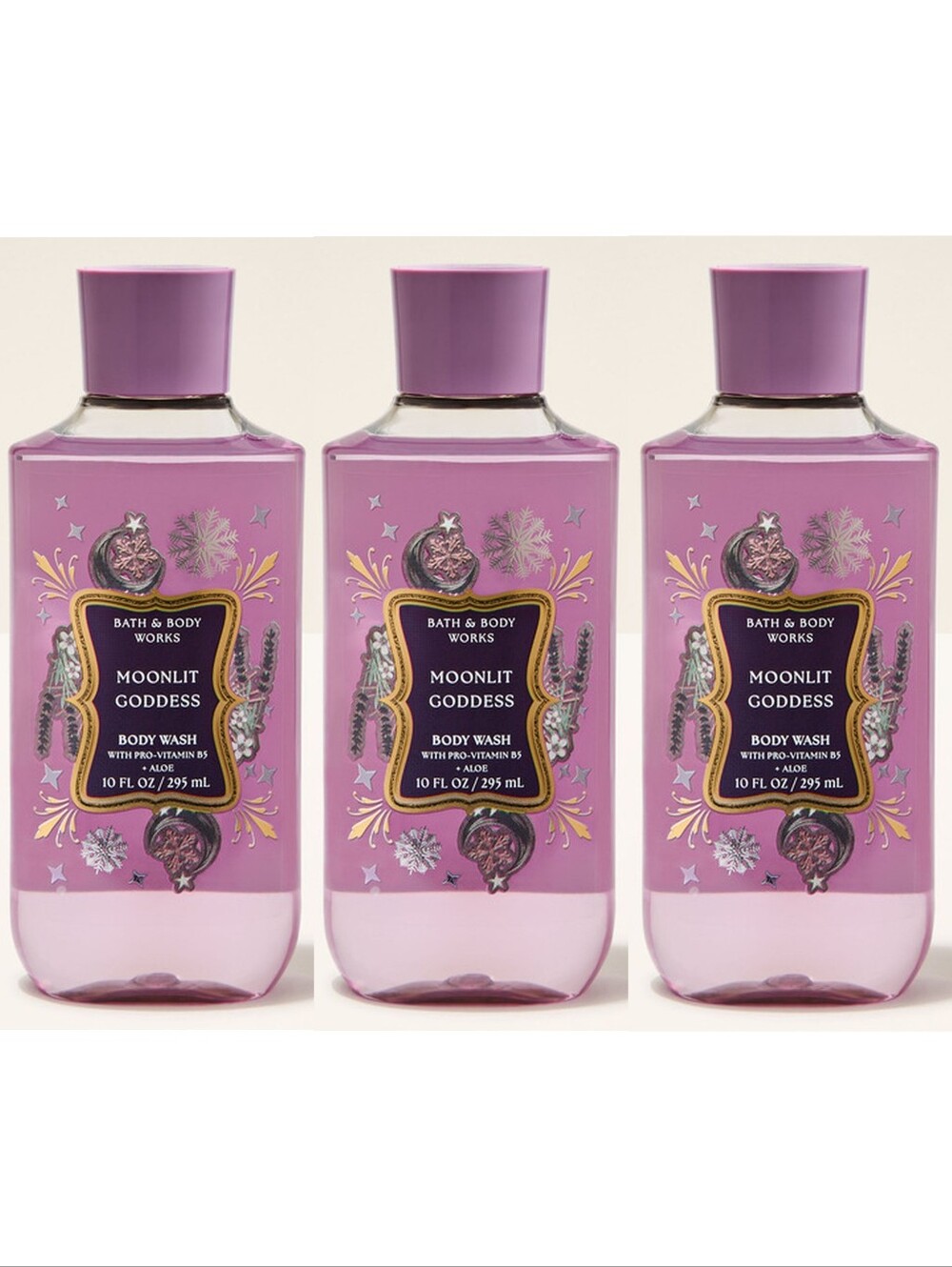 Bath & Body Works Moonlit Goddess Body Wash Set of 3 NEW RARE